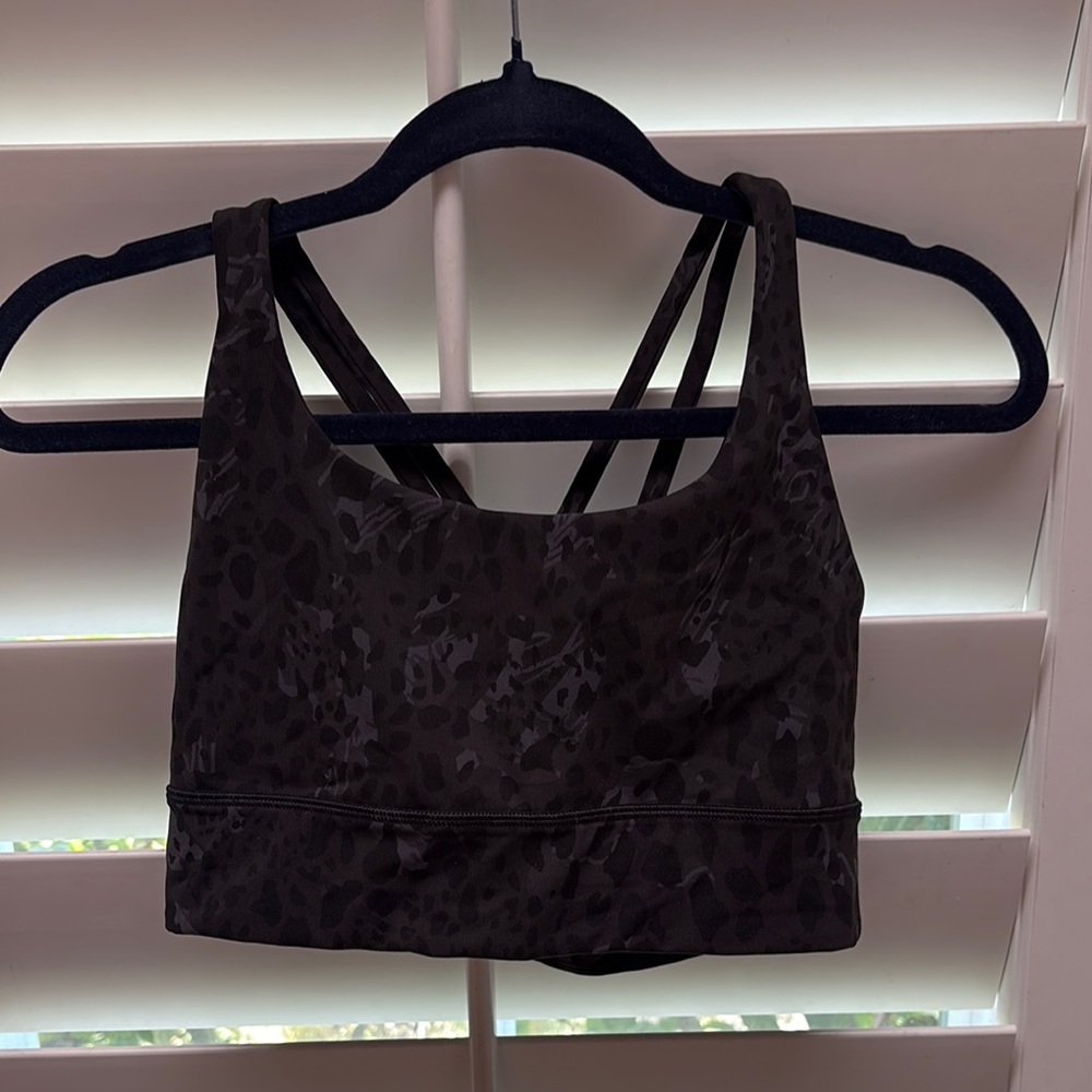 Lululemon Black Strappy Sports Bra